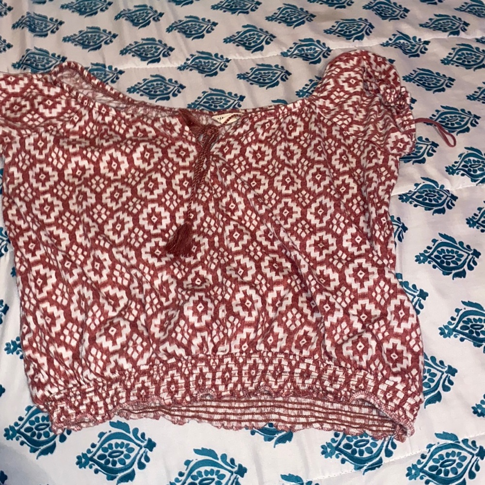 aerpostale off the shoulder shirt